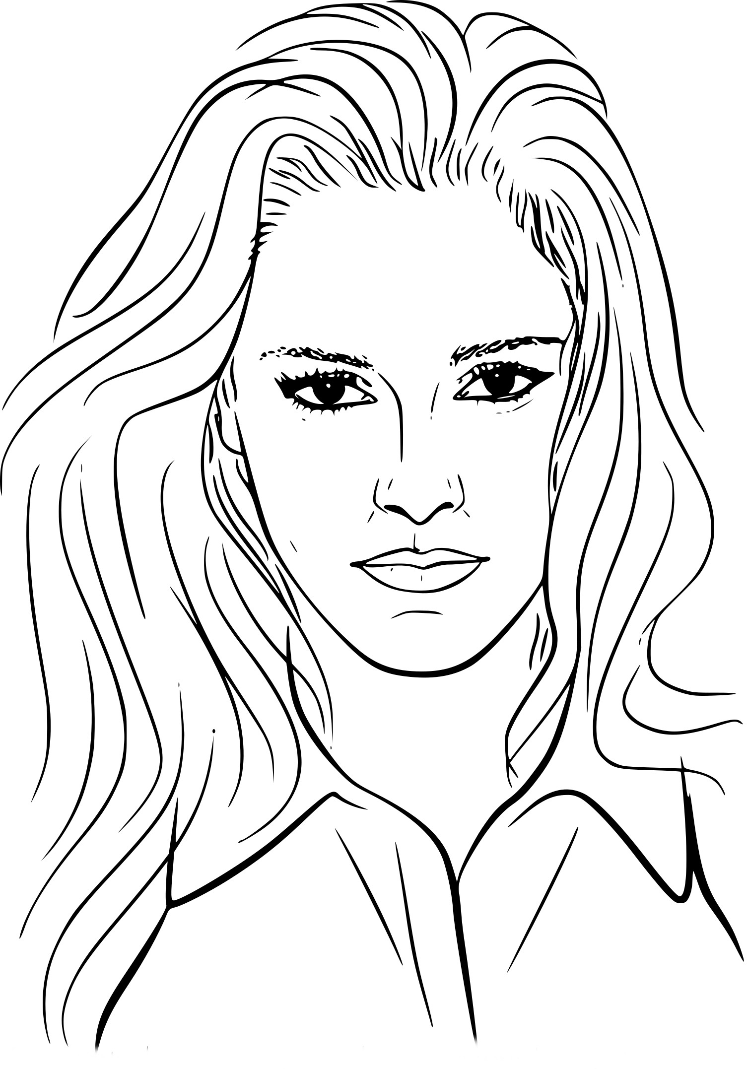 Coloriage Kristen Stewart À Imprimer pour Dé Coloriage