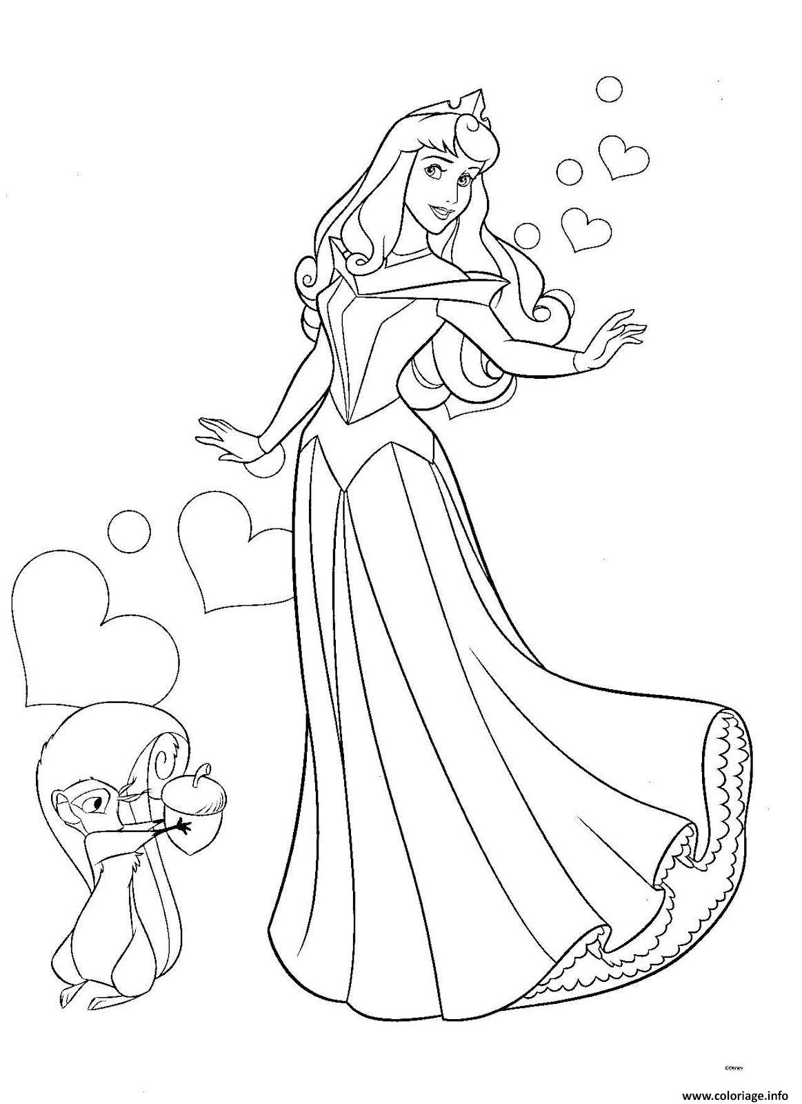 Coloriage La Belle Au Bois Dormant Dessin Disney Walt À dedans Dessin Coloriage Pdf