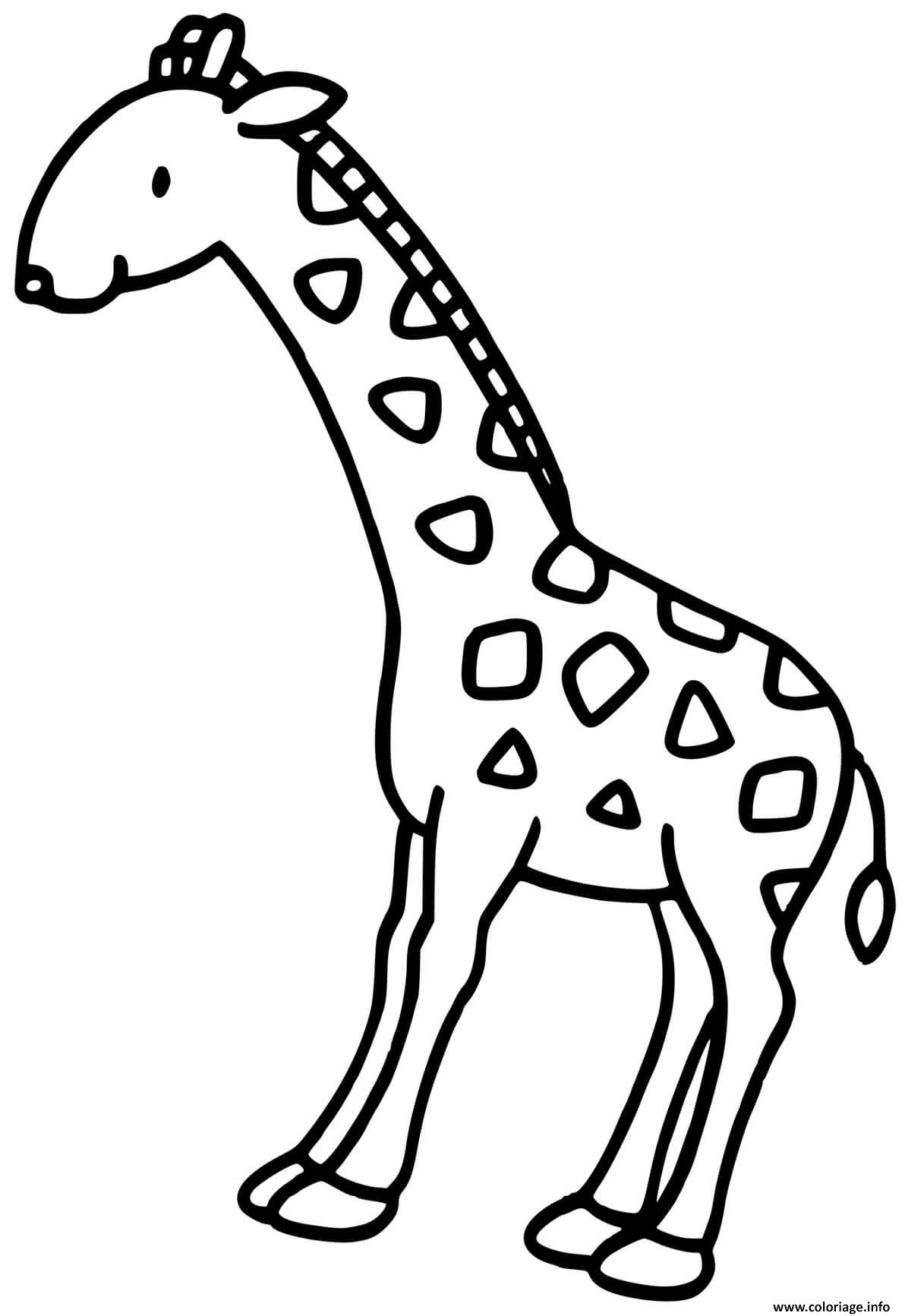 Coloriage La Girafe Dessin Girafe À Imprimer à Coloriage La Joconde Dessin