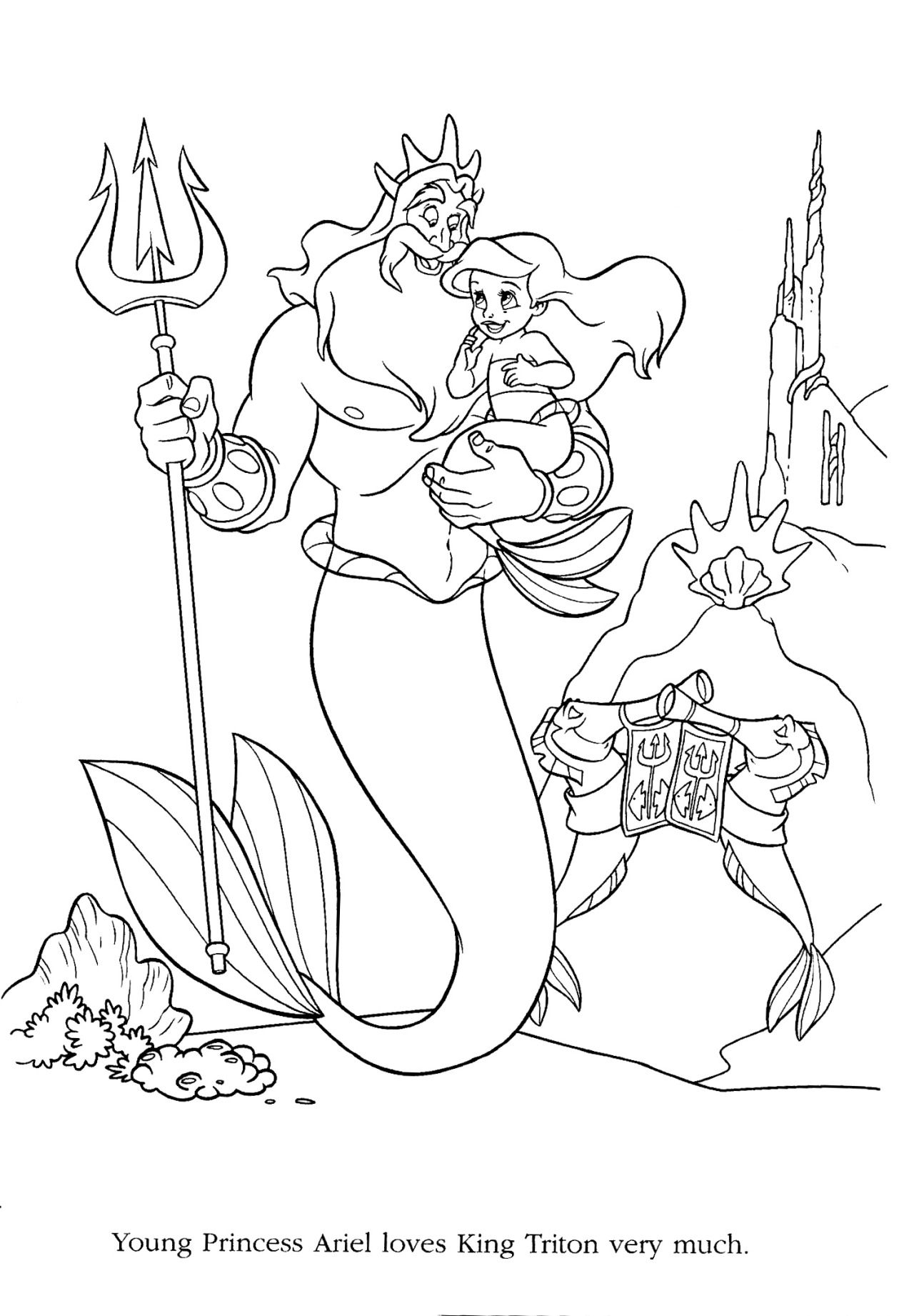 Coloriage La Petite Sirène | Disney Princess Coloring serapportantà Coloriage Dessin Sirene