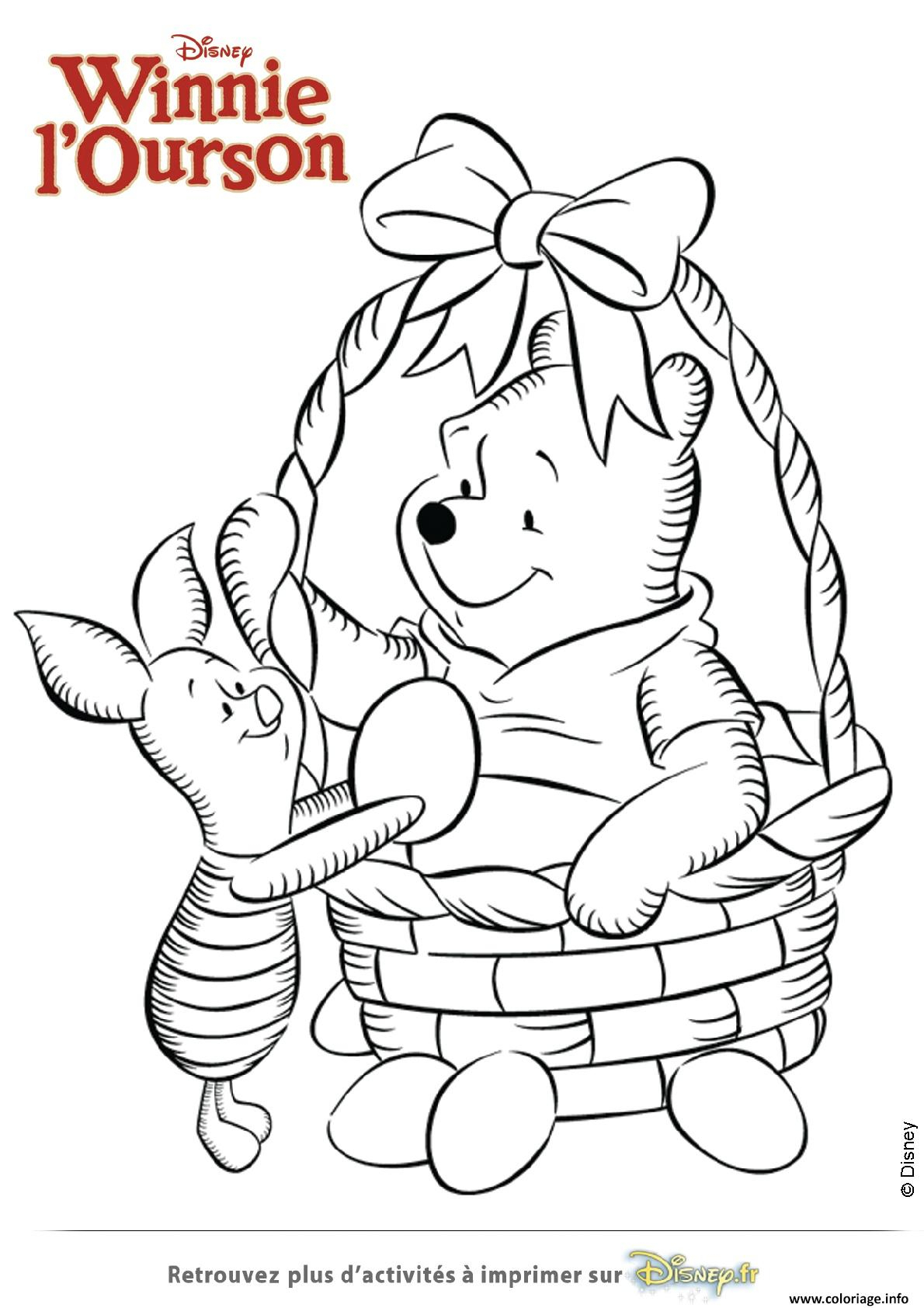 Coloriage La Recolte Des Oeufs De Winnie Ourson Et concernant Dessin Coloriage Ourson