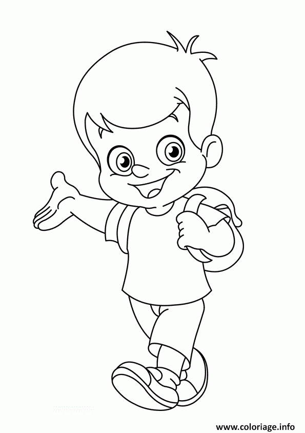 Coloriage La Rentree Scolaire Petit Garcon 5 Ans Dessin serapportantà Coloriage 5 Ans