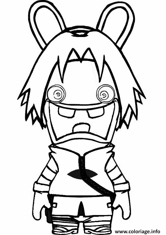 Coloriage Lapin Cretin En Mode Naruto Dessin Lapins destiné Coloriage Dessin Anime Imprimer Gratuit