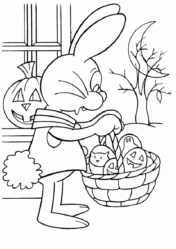 Coloriage Lapin Paques 16 Sur Hugolescargot destiné Coloriage Dessin Lapin