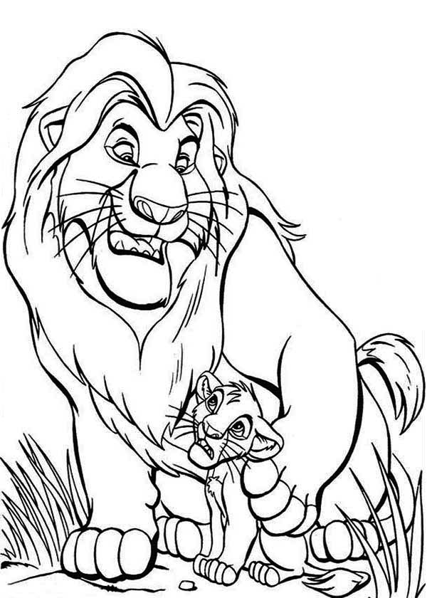 Coloriage Le Roi Lion #73958 (Films D&amp;#039;Animation) - Album à Coloriage Lion