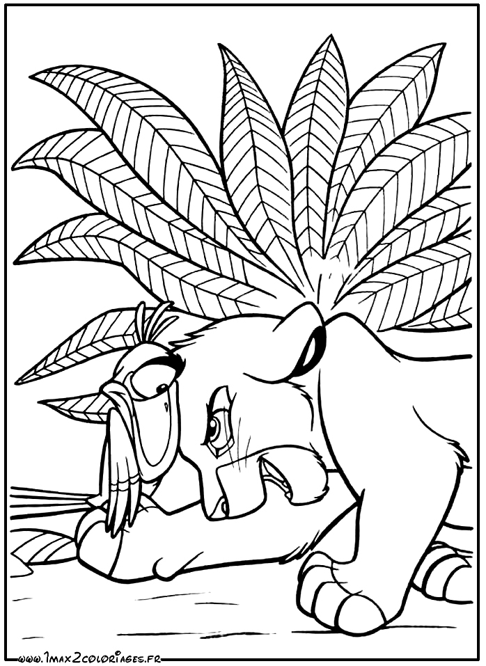 Coloriage Le Roi Lion À Imprimer Pour Les Enfants - Cp15512 serapportantà Zazou Coloriage,