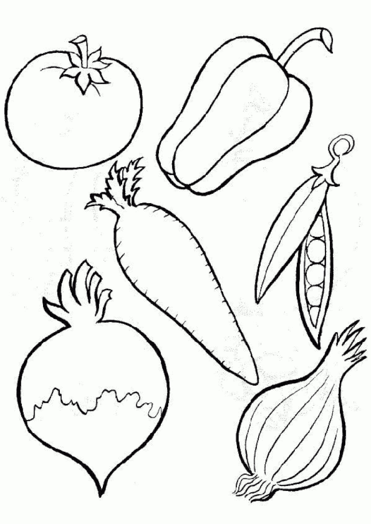 Coloriage Legumes 11 | Vegetable Coloring Pages, Fruit concernant Coloriage Fruits