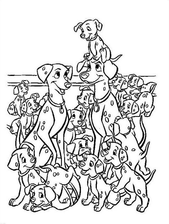 Coloriage Les 101 Dalmatiens #129391 (Films D&amp;#039;Animation encequiconcerne Dessin 101 Dalmatiens