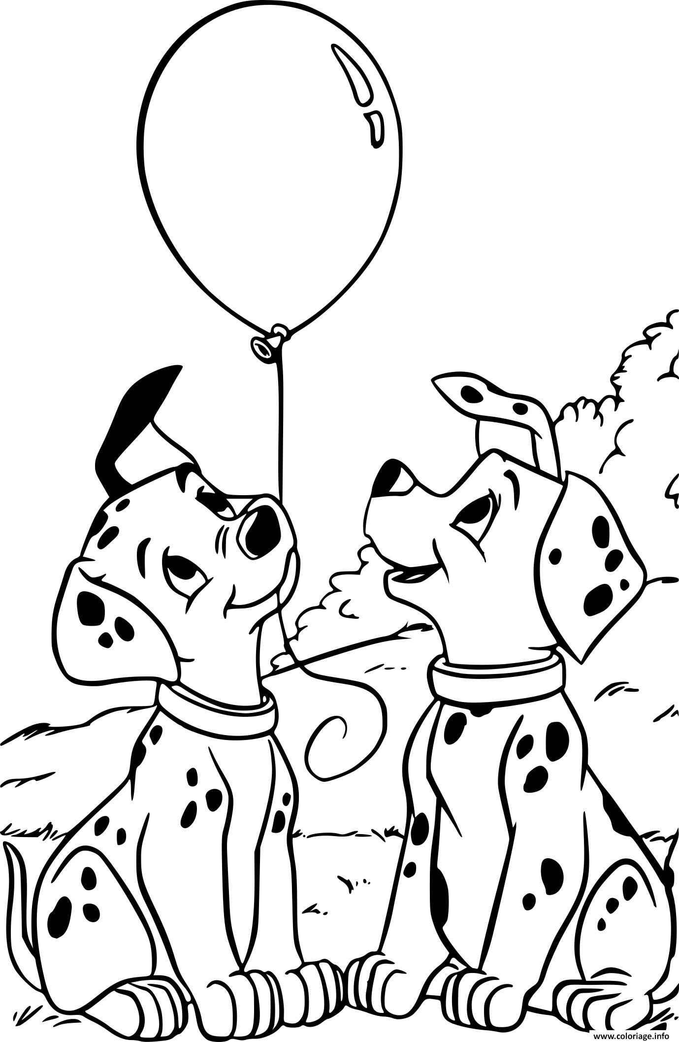 Coloriage Les 101 Dalmatiens Pongo Et Perdita Dessin tout Dessin Walt Disney,