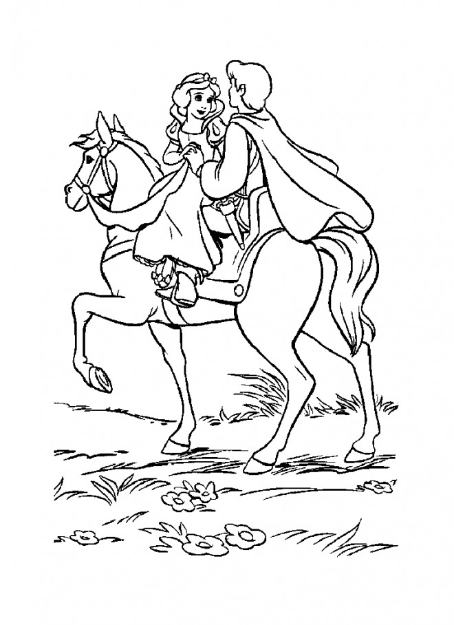 Coloriage Les Deux Amoureux Sur Le Cheval Dessin Gratuit À destiné Coloriage Son K