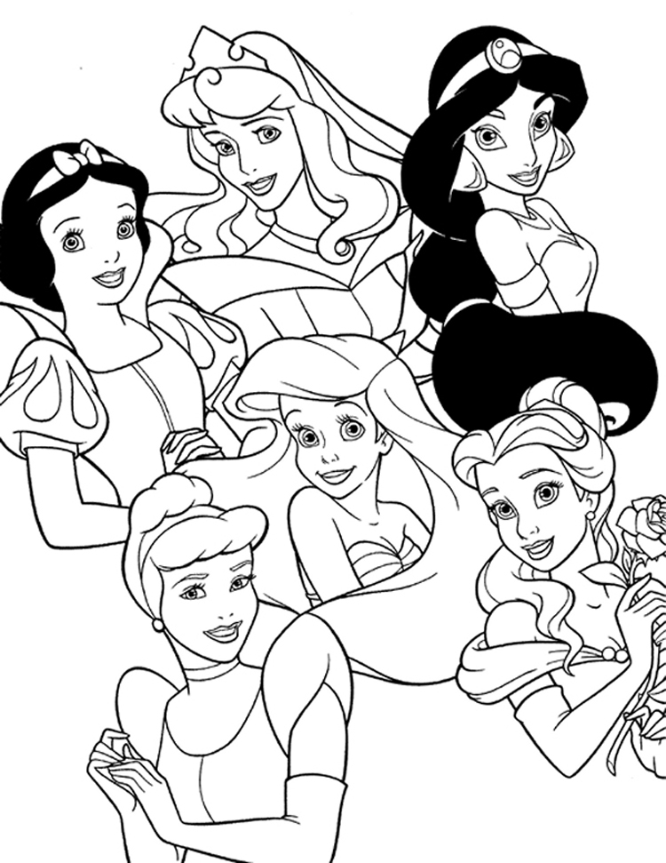 Coloriage Les Princesses Disney À Imprimer Et Colorier dedans Coloriage Dessin Disney