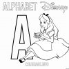 Coloriage Lettre A Pour Alice Dessin Alphabet Disney À intérieur D Dessin Lettre