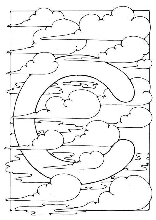 Coloriage Lettre - C - Coloriages Gratuits À Imprimer dedans C Dessin