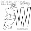 Coloriage Lettre W Winnie The Pooh Alphabet Disney Dessin destiné D Dessin Lettre