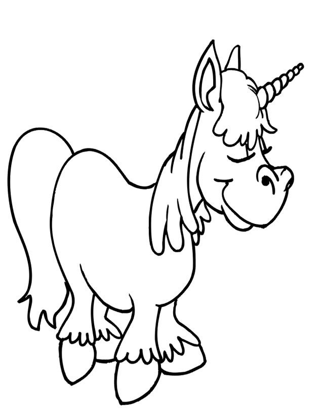 Coloriage Licorne À Colorier - Dessin À Imprimer dedans Dessin 0 Colorier Licorne