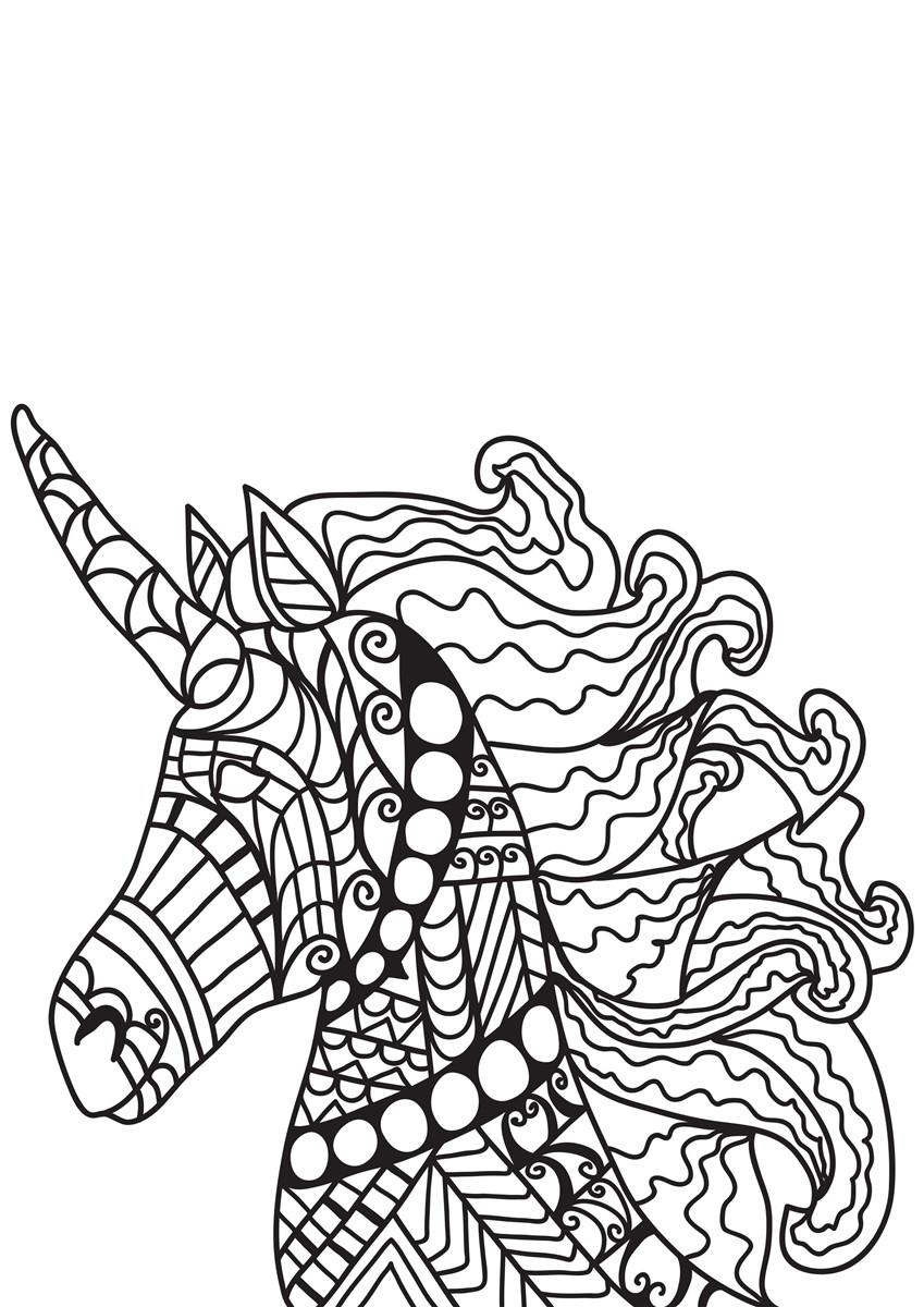 Coloriage Licorne - Coloriages Gratuits À Imprimer intérieur Coloriage Image