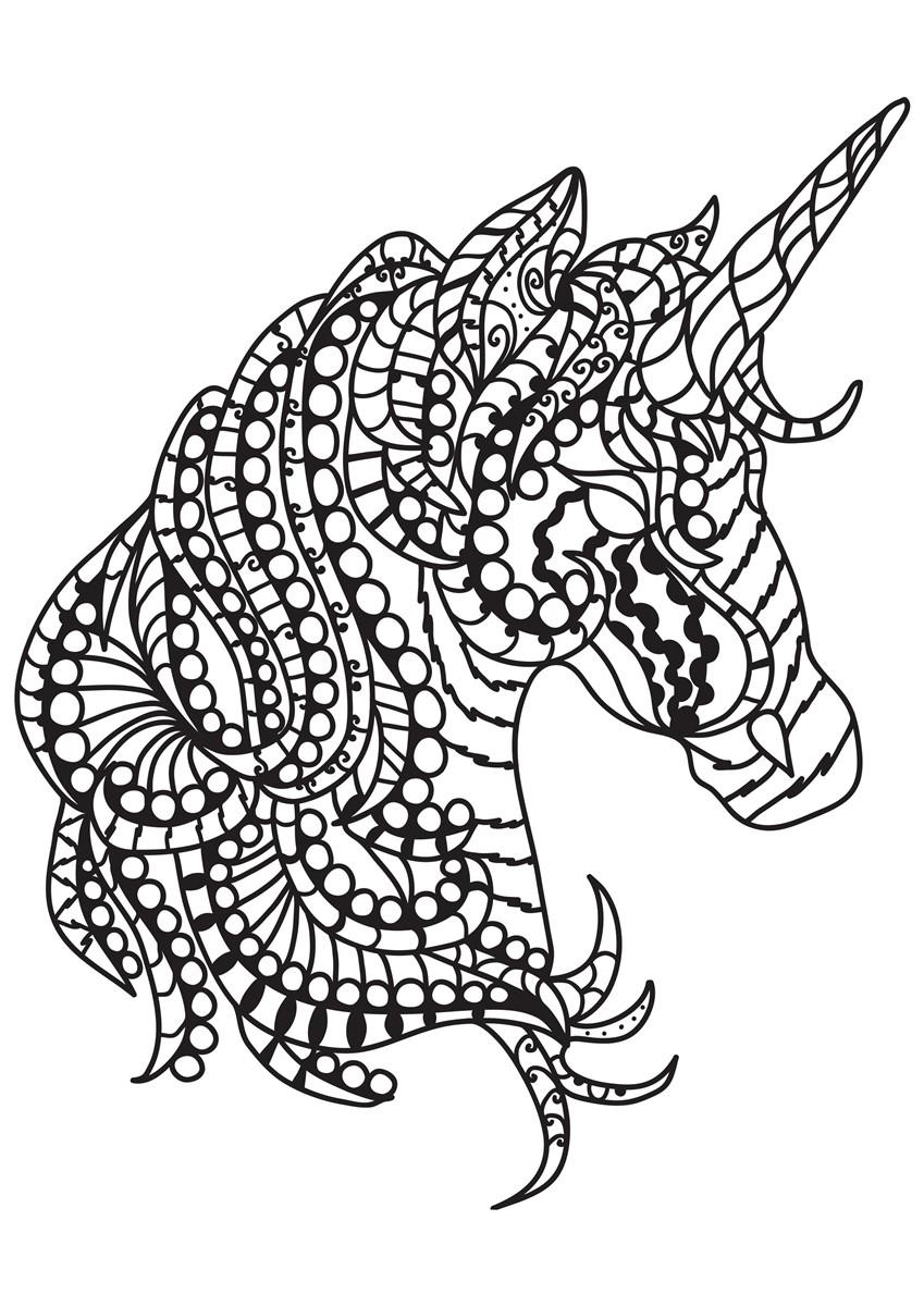 Coloriage Licorne - Coloriages Gratuits À Imprimer pour Coloriage À Dessiner,