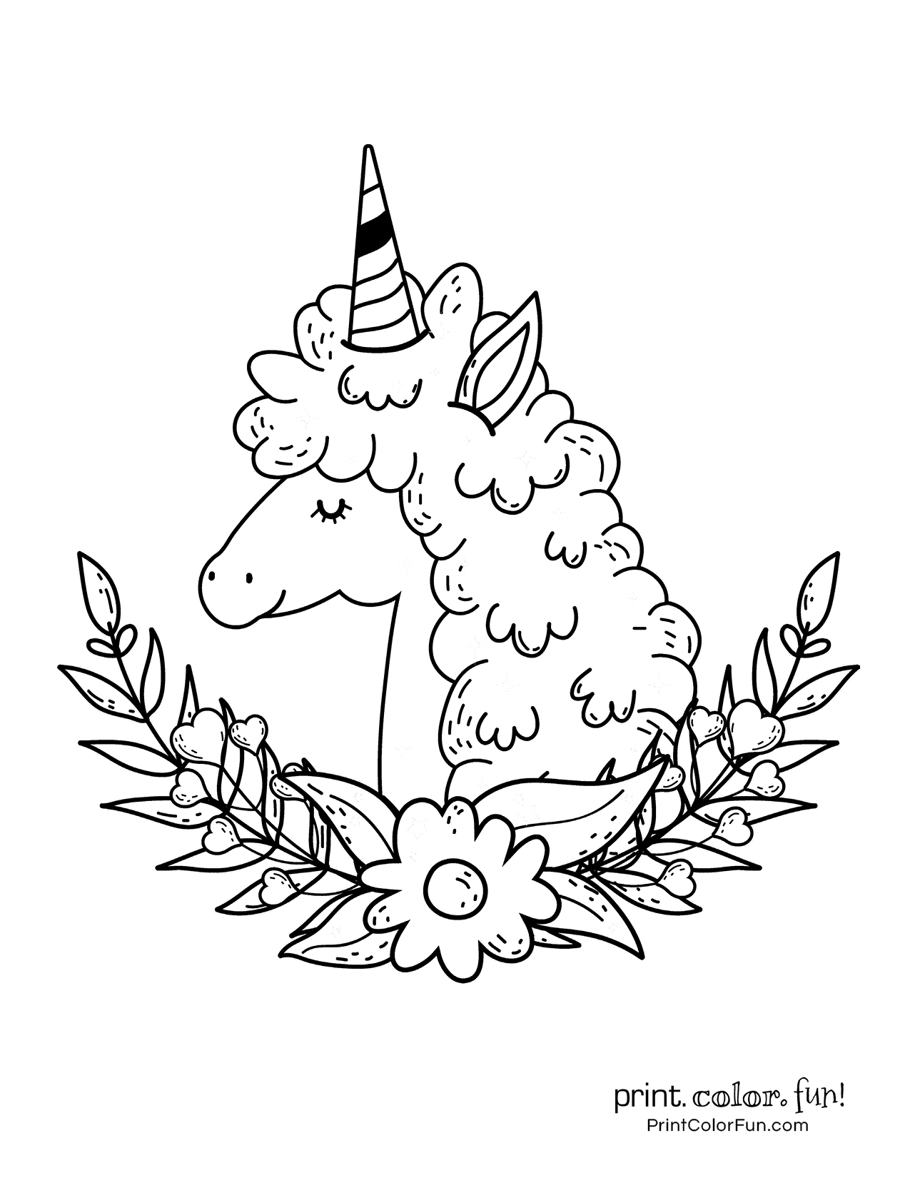 Coloriage Licorne Kawaii | Licorne Addict destiné Coloriage Unicorn