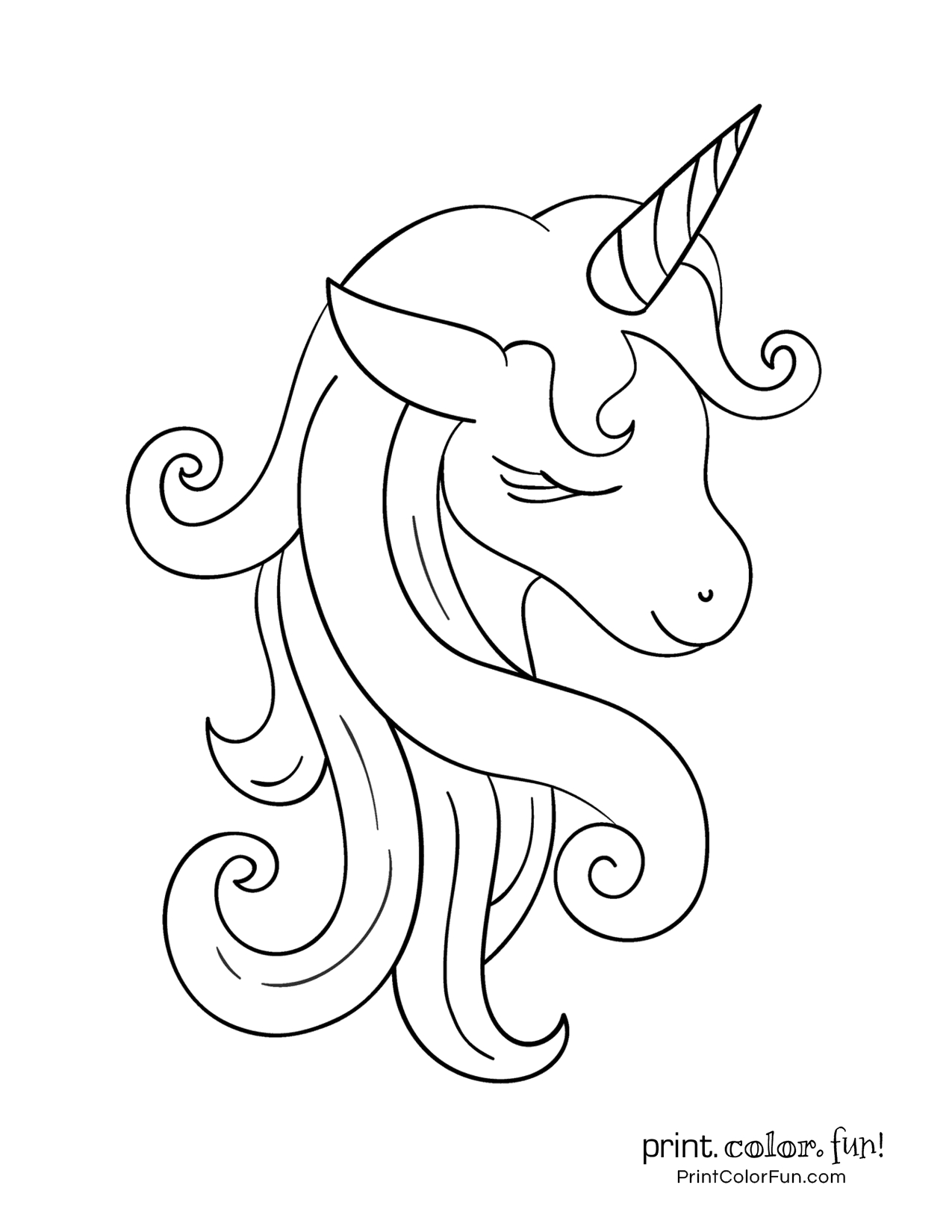 Coloriage Licorne Kawaii | Licorne Addict intérieur Coloriage Unicorn Dessin