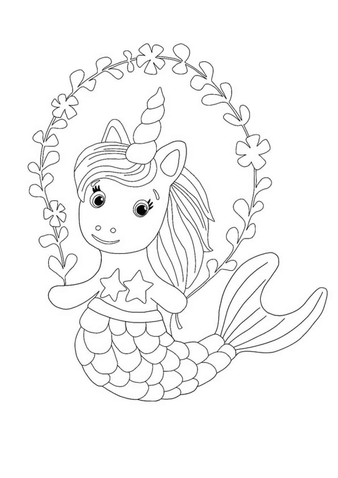 Coloriage Licornes: 91 Coloriages À Imprimer Gratuits (2021) destiné Dessin Kawaii Sirène,