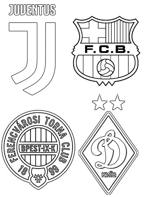 Coloriage Ligue Des Champions 2021 : Groupe G: Juventus Fc pour Coloriage Euro 2021