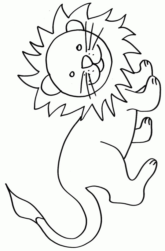 Coloriage Lion Gratuit À Imprimer Liste 40 À 60 à Un Dessin À Imprimer