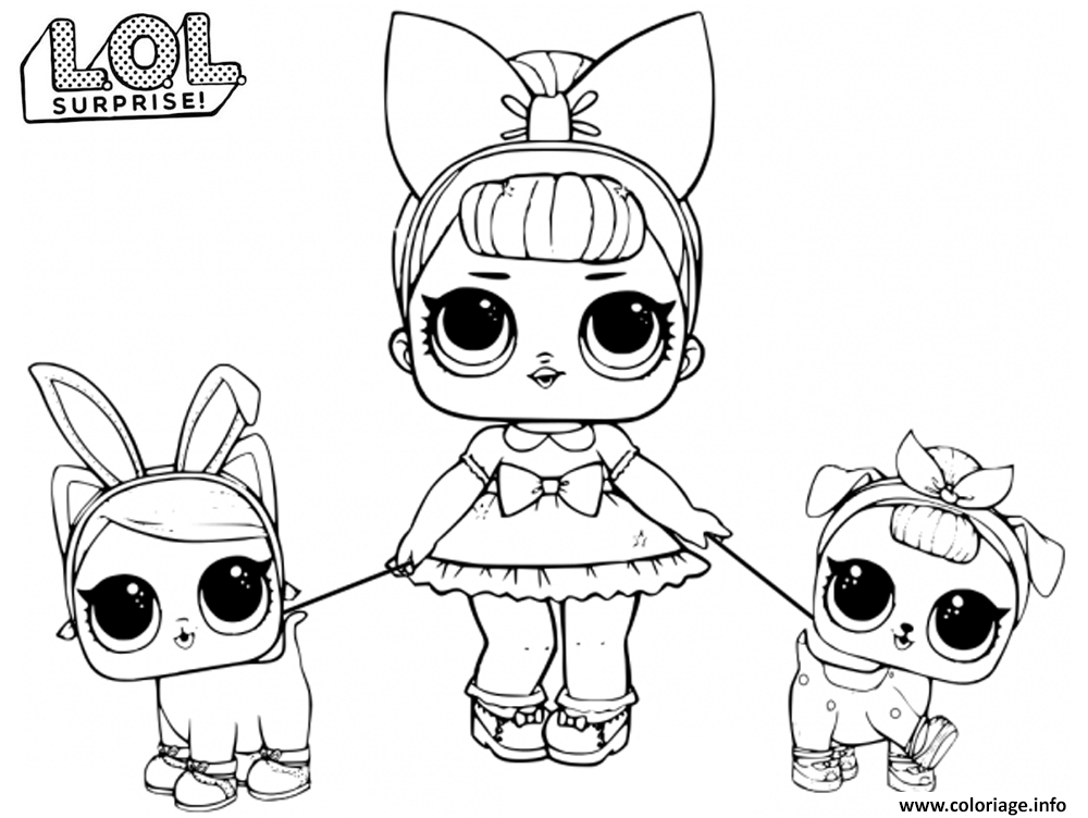 Coloriage Lol Doll Fancy Baby Dessin Lol Surprise À Imprimer à Coloriage Lol