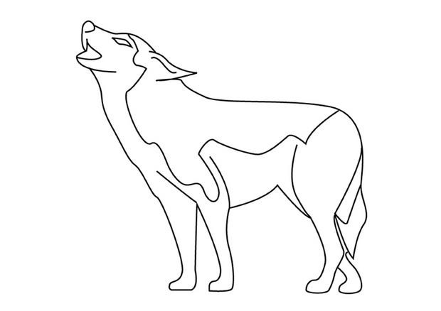 Coloriage Loup 17 Dessin Gratuit À Imprimer pour Coloriage À Recopier,