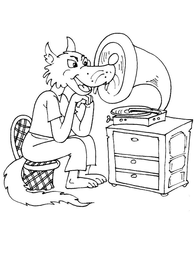 Coloriage Loup 19 - Coloriage Loups - Coloriages Animaux à Coloriage Lou^p