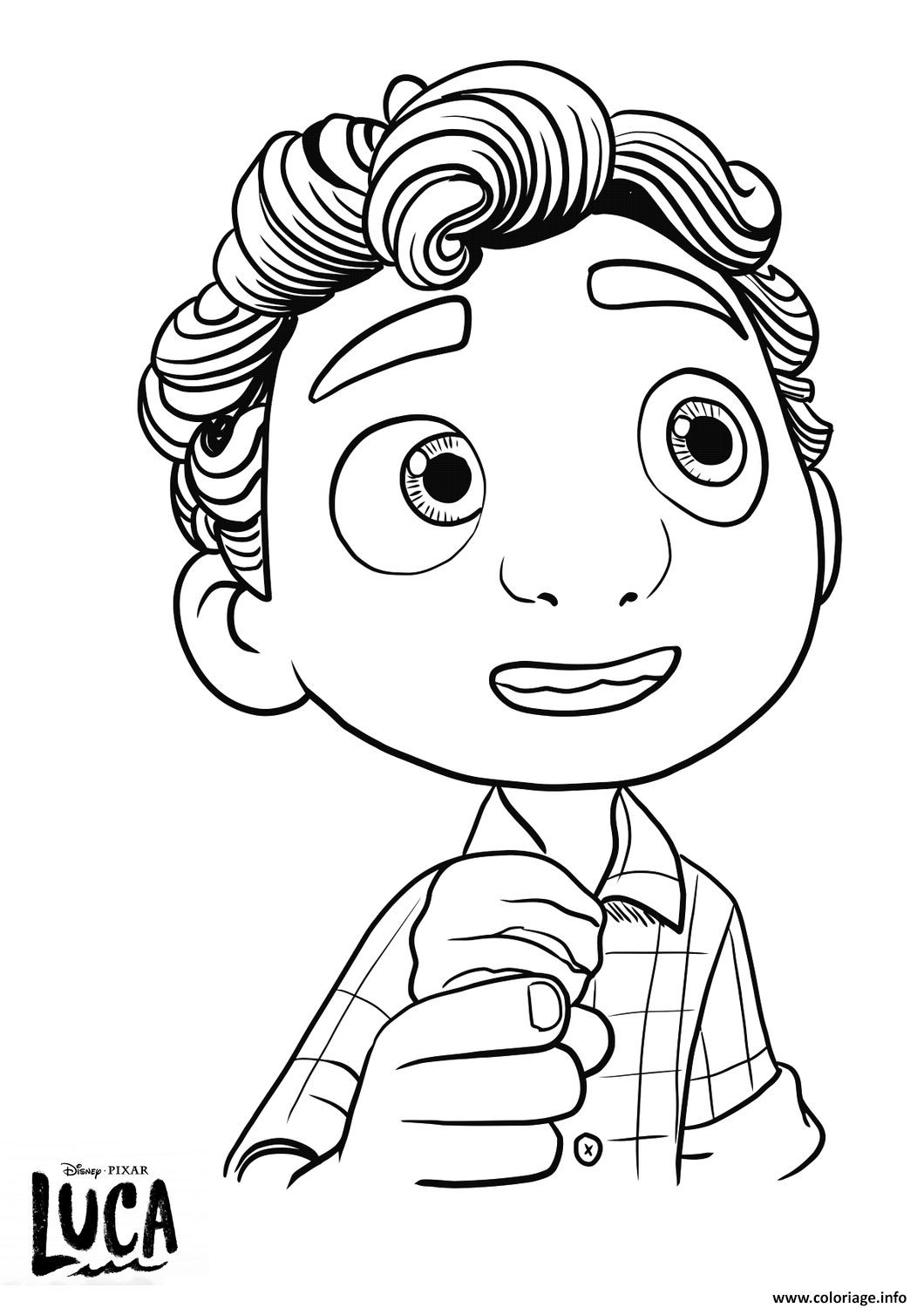 Coloriage Luca Paguro Disney Pixar Dessin Luca De Disney dedans Coloriage Dessin À Dessiner