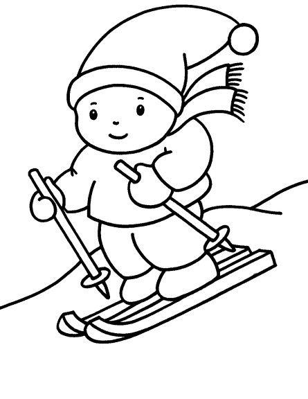 Coloriage Luge Noel Et Dessin À Imprimer encequiconcerne Coloriage 4 Ans À Imprimer Gratuit