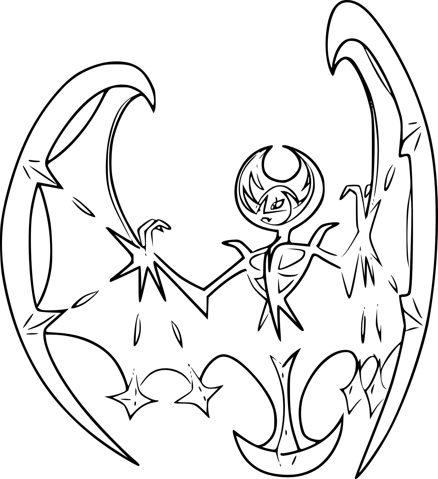 Coloriage Lunala Pokemon À Imprimer dedans Coloriage C 17