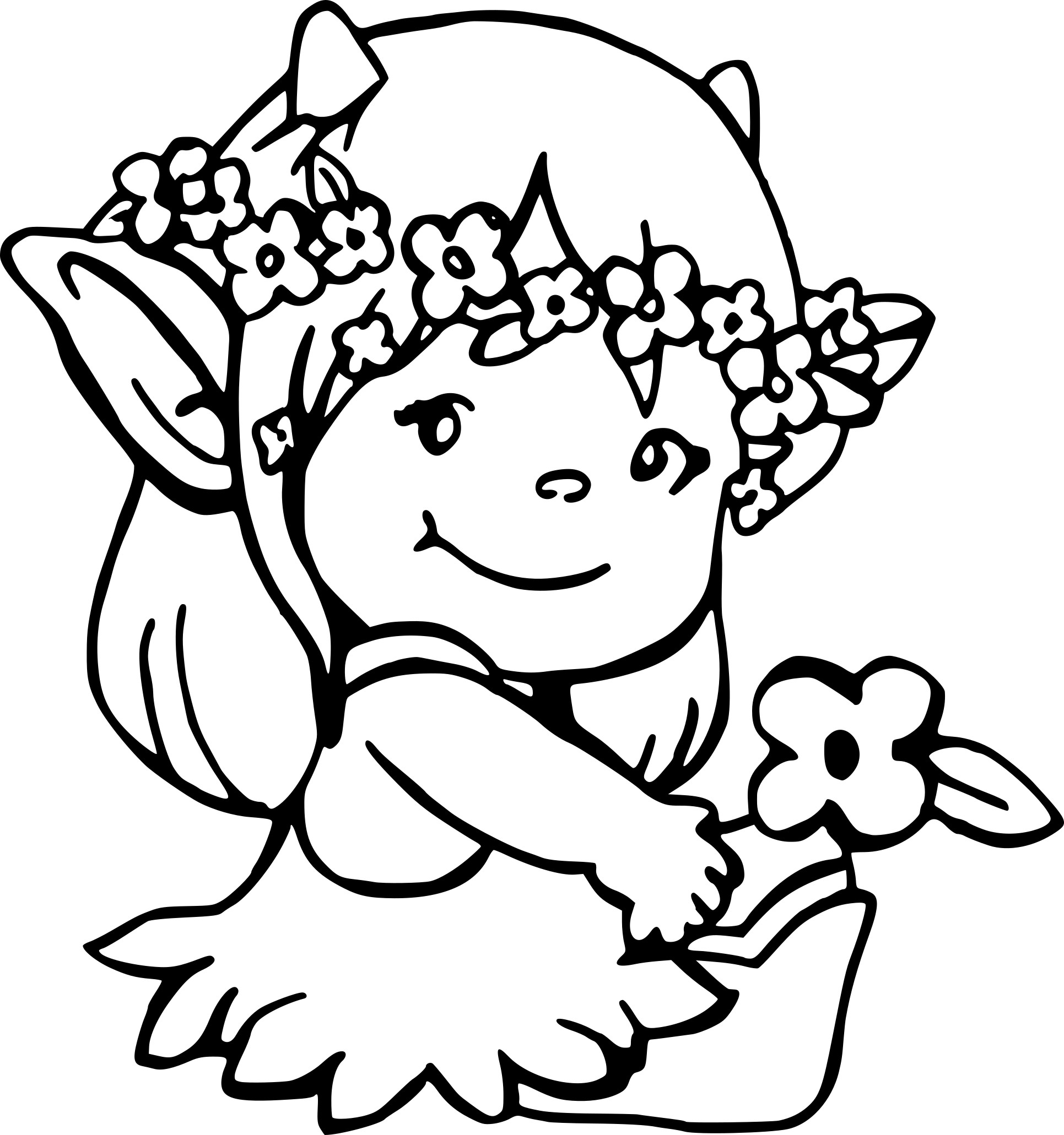 Coloriage Lutin Fille À Imprimer dedans Coloriage Fille,