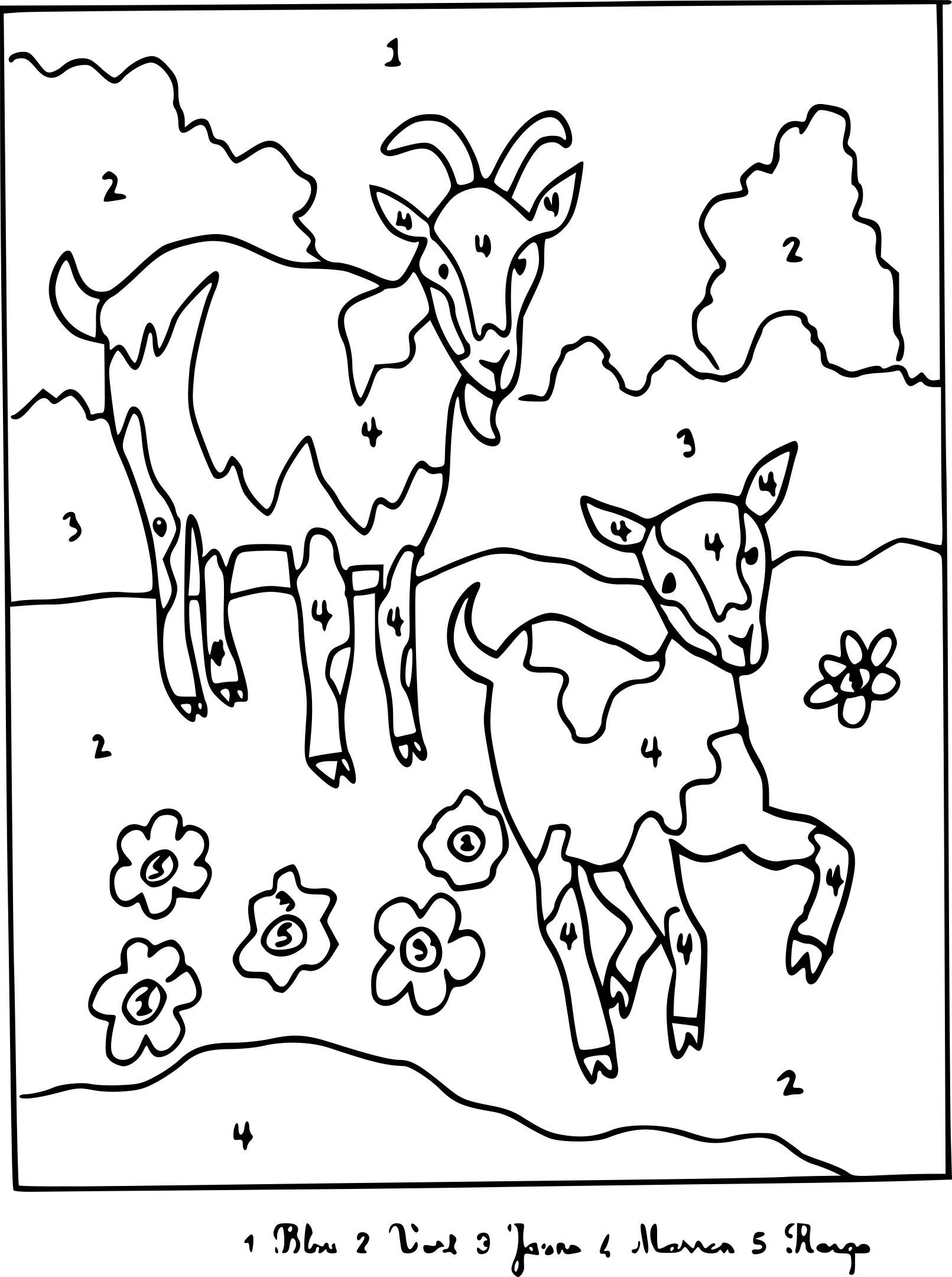 Coloriage Magique Animaux À Imprimer intérieur Coloriage D&amp;amp;#039;Animaux