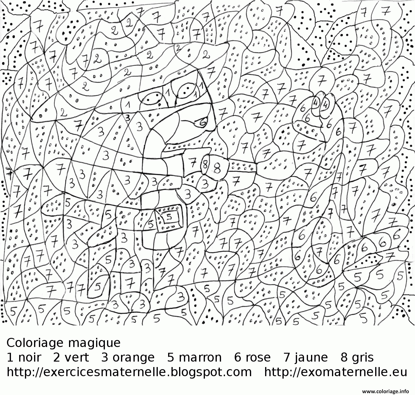 Coloriage Magique Ce2 Addition 136 Dessin Magique À Imprimer à Coloriage Magique 8