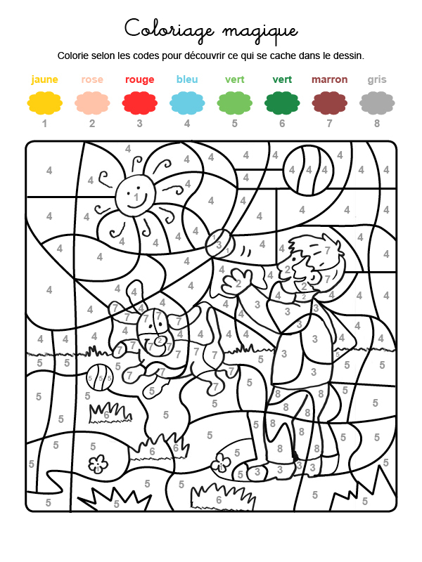 Coloriage Magique D&amp;#039;Un Jeu intérieur Coloriage Magique K