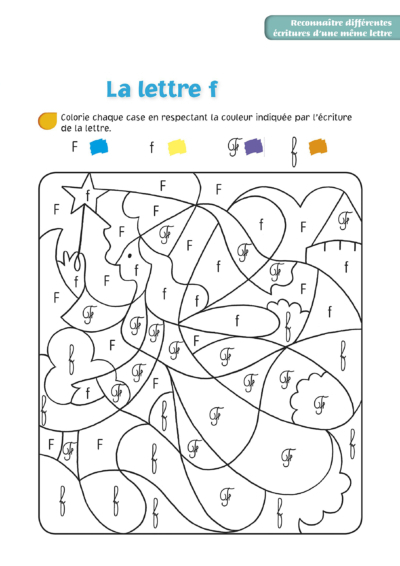 Coloriage Magique Maternelle. Imprimer La Coloration Logique pour Coloriage Magique F