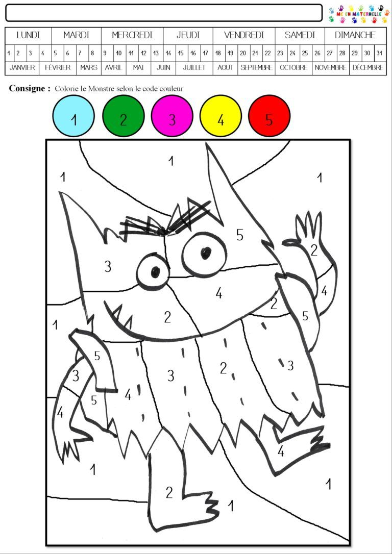 Coloriage Magique Maternelle Ps - Coloriage Magique Été avec Coloriage Magique Son G