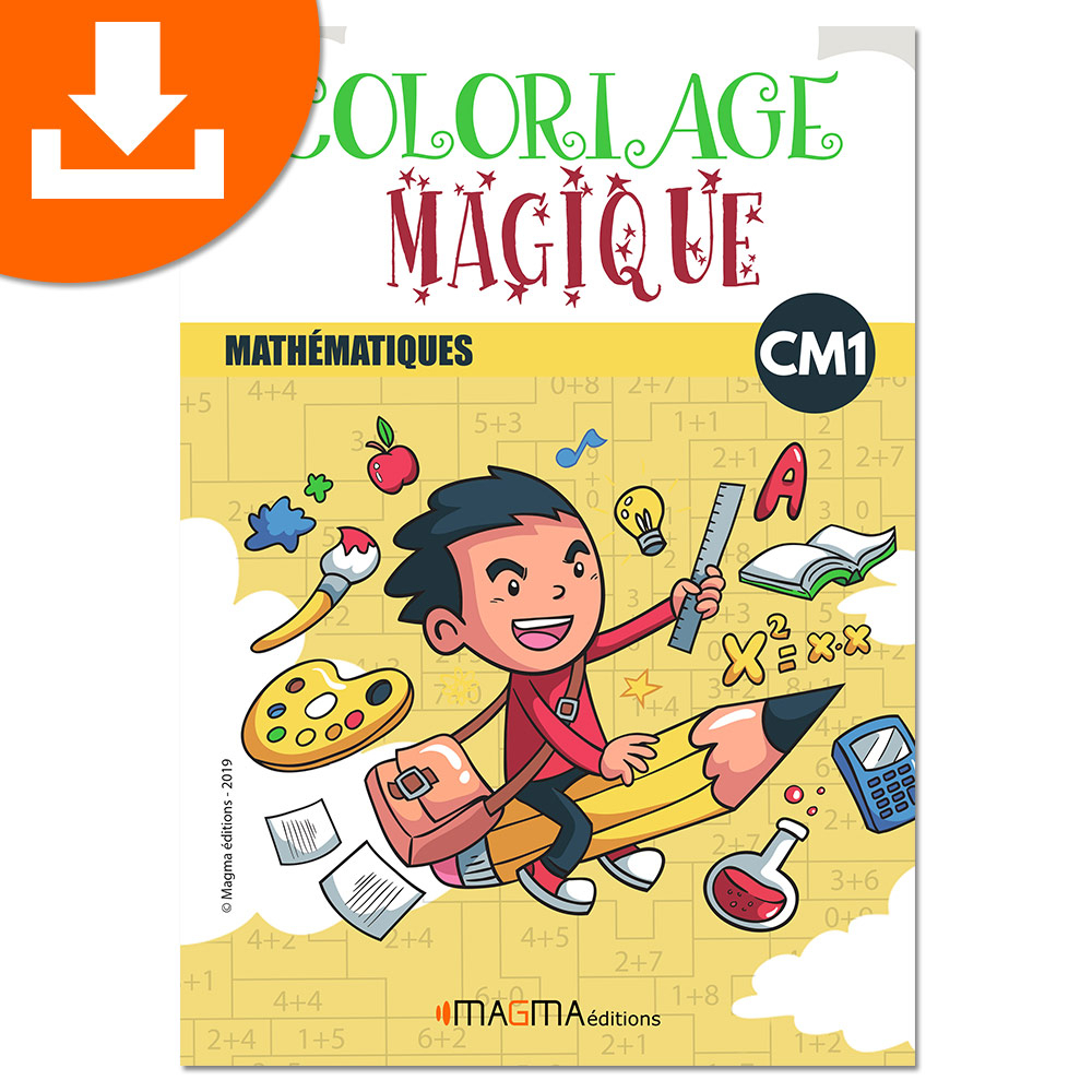 Coloriage Magique Mathématiques Cm1 Magma Éditions encequiconcerne Coloriage 5Eme