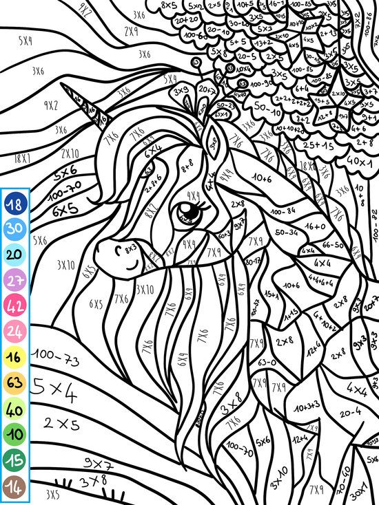 Coloriage Magique Multiplication | Coloriage Magique destiné Coloriage Magique K