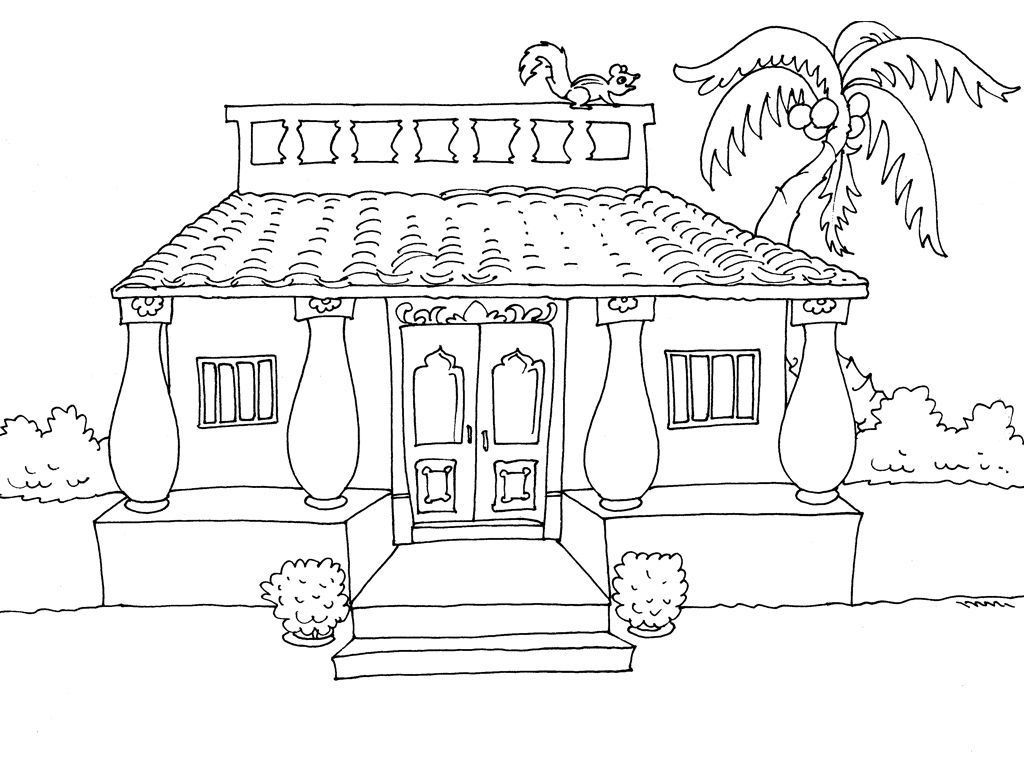 Coloriage Maison 23 - Coloriage Maison - Coloriages Maison tout Coloriage Dessin Maison