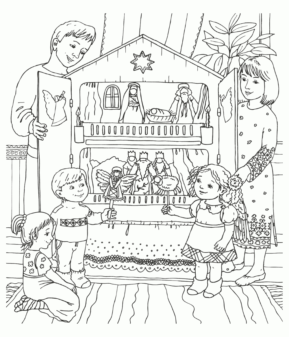 Coloriage - Maison De Noël serapportantà Coloriage Dessin Maison