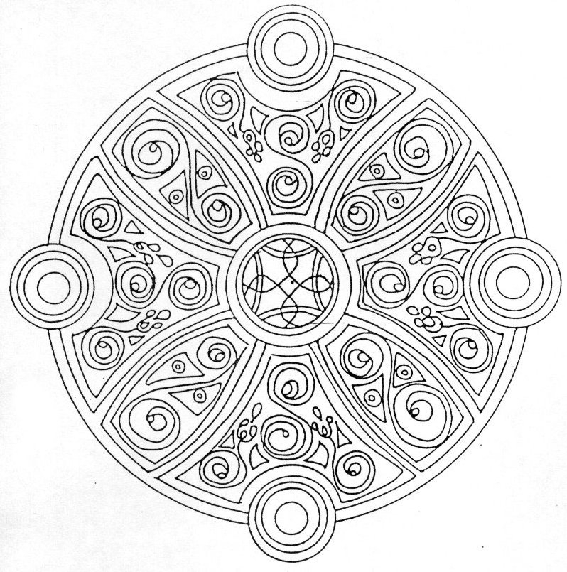 Coloriage Mandala 1 destiné Coloriage Dessin Mandala