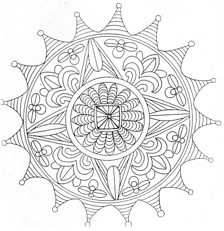 Coloriage Mandala 10 à Coloriage Mandala À Imprimer