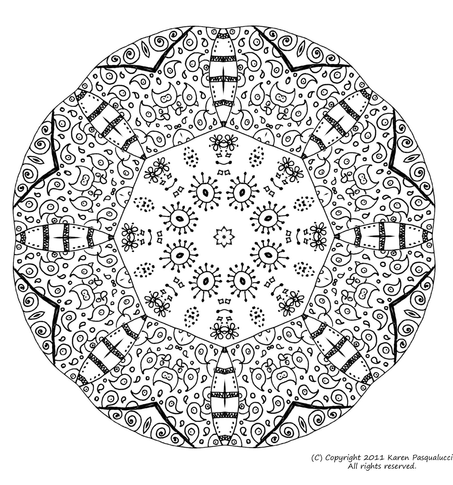 Coloriage Mandala Ã Imprimer Cm1 | Coloriage Kids dedans Coloriage Mandala Dessin A Imprimer