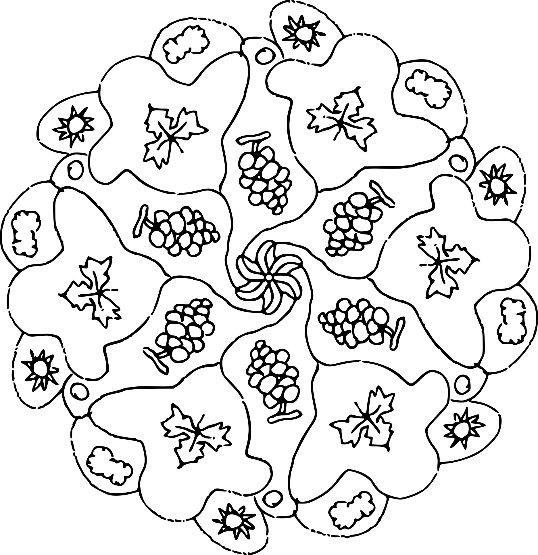 Coloriage Mandala Automne À Imprimer pour Coloriage Mandala À Imprimer