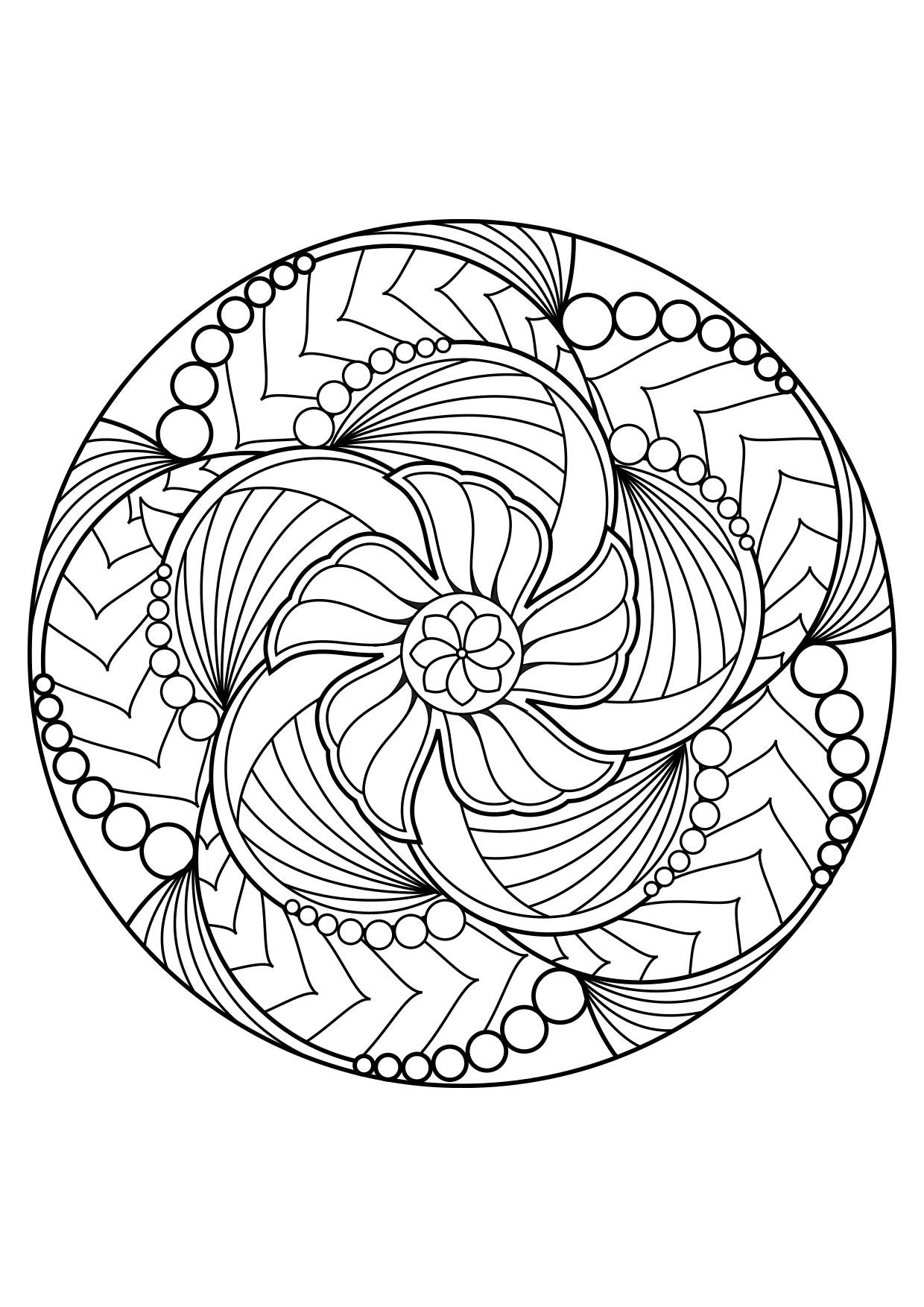 Coloriage Mandala - Coloriages Gratuits À Imprimer tout Dessin Q Colorier