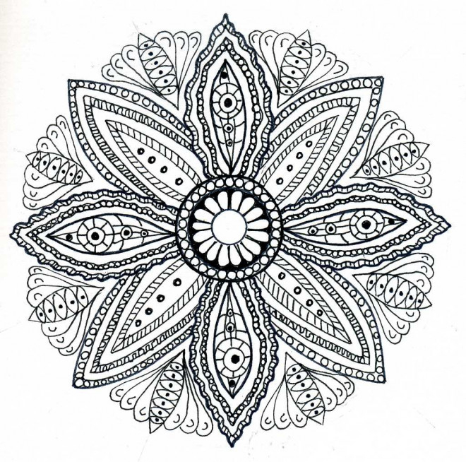 Coloriage Mandala Fleurs Adulte Dessin Dessin Gratuit À serapportantà Coloriage Mandala Dessin À Imprimer