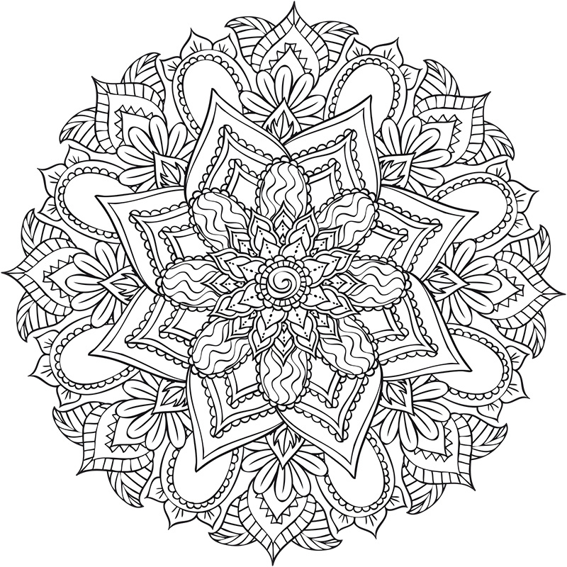 Coloriage Mandalas À Imprimer | Creapassions pour Coloriage À Imprimer Mandala Disney