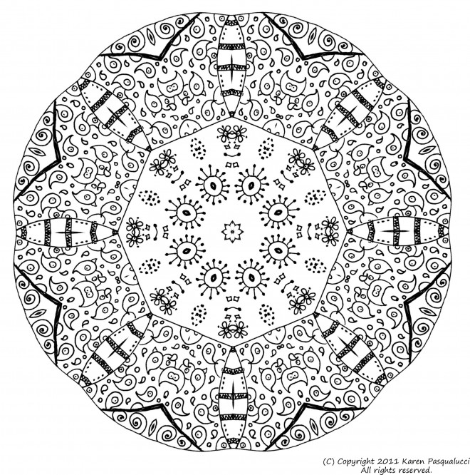 Coloriage Mandalas Gratuit À Imprimer avec Coloriage Mandala Dessin À Imprimer